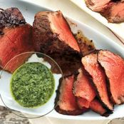 Grilled Beef Tenderloin With Three Herb Chimichuri