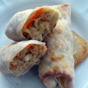 Baked Chicken And Vegetable Spring Rolls