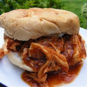 Zesty Slow Cooker Chicken Barbecue Sandwich