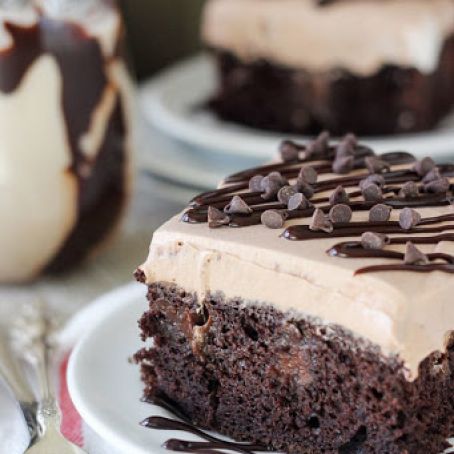 Mudslide Poke Cake