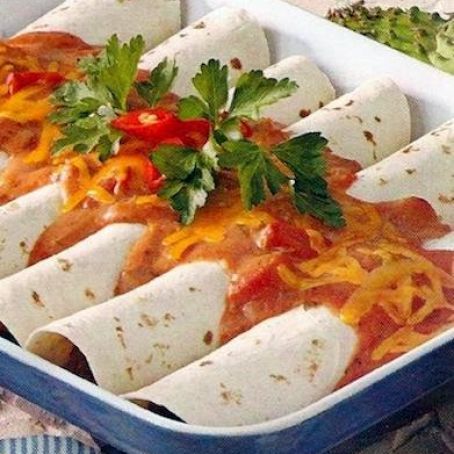Chedder Beef Enchiladas