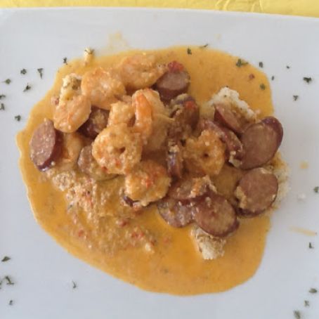 Creamy Shrimp & Grit Cakes