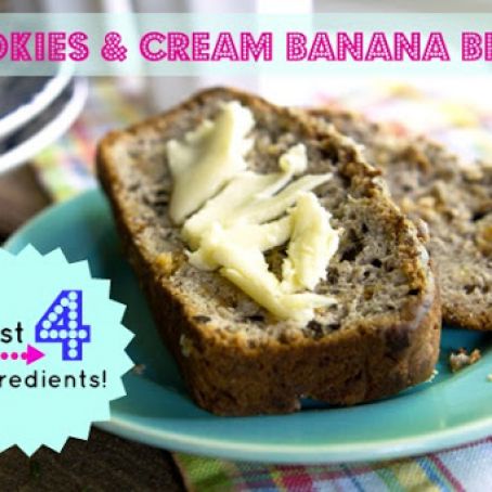 Cookies and Cream Banana Bread