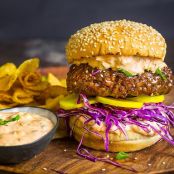 BEEF****Korean Bulgogi Burgers With Kimchi Mayo
