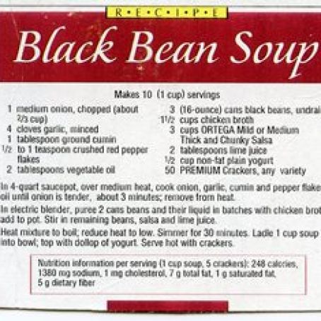 Black Bean Soup