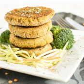Lentil Broccoli Breakfast Cutlets