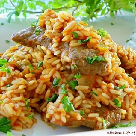 Zesty Beef & Rice Skillet