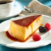 Flan de Queso  (Caramel-Topped Cream Cheese Flan)