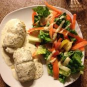 Stuffed Sole with Broccoli and Cream Cheese