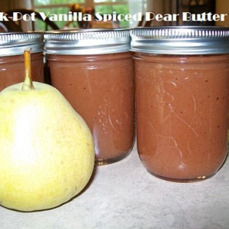 Crock-Pot Vanilla Spiced Pear Butter