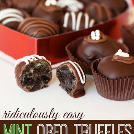 Mint Oreo Truffles