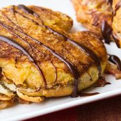 Cookie Butter & Bacon Stuffed French Toast