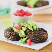 Southwestern Black Bean Cakes with Guacamole - Recipe.com