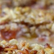 Peach & Pecan Oat Crumble Bars