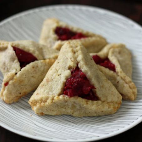 Cranberry and White Chocolate Hamentashen