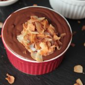 pudding - Pumpkin Chocolate Pudding w/ Toasted Coconut