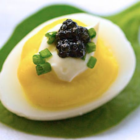 Quail Eggs with Caviar Recipe | D'Artagnan
