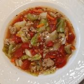 Cabbage Roll Soup with Turkey