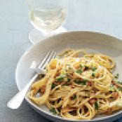 Spaghetti with Anchovy Carbonara