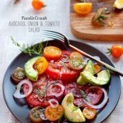 Avocado Onion & Tomato Salad