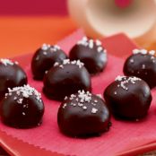 Caramel-Dark Chocolate Truffles with Fleur de Sel