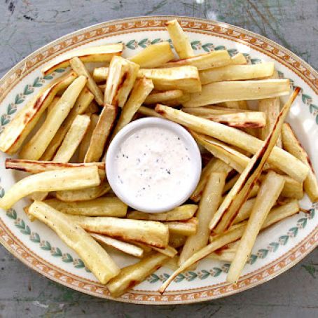 Roasted Parsnips with Horseradish Mayonnaise