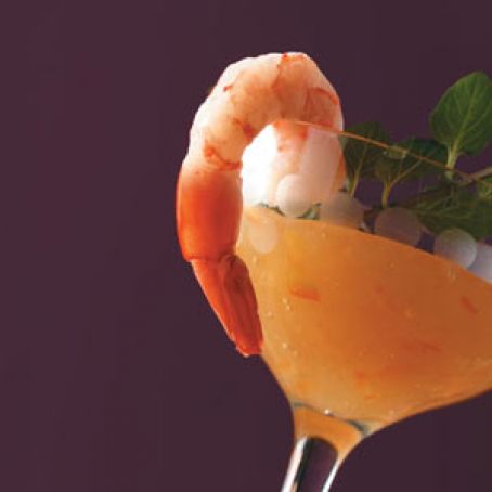 2010 Shrimp with Orange Pineapple Sauce