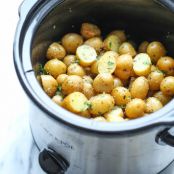 potato - Slow Cooker Garlic Parmesan Potatoes