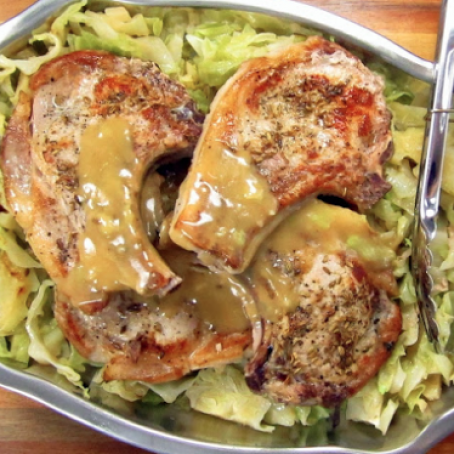 Pork Chops and Cabbage