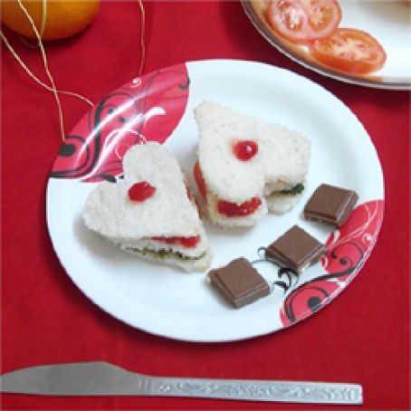 Valentine's Day Sandwich