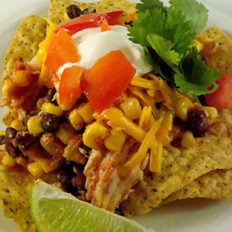 slow cooker southwest chicken stacks