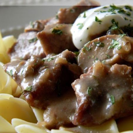 Crockpot Beef Stroganoff