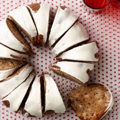 Spiced Apple-Walnut Cake with Cream Cheese Icing - not tested, great reviews