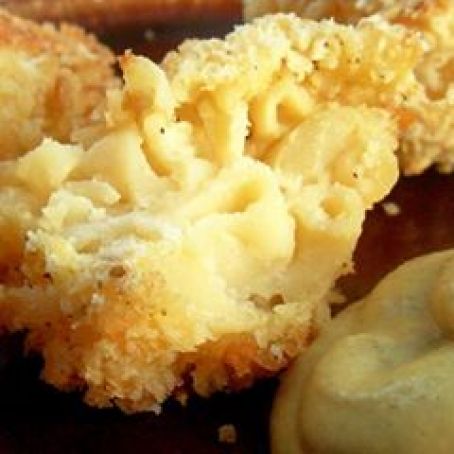 Baked macaroni and cheese balls