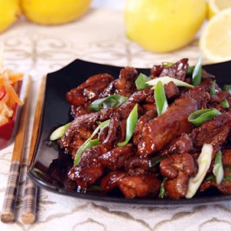 Stir Fried Pork with Ginger and Honey