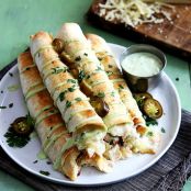 SLOW COOKER JALAPEÑO POPPER CHICKEN TAQUITOS