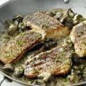 Striped Bass with Mushrooms