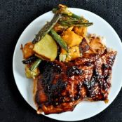 Grilled Blueberry BBQ Salmon