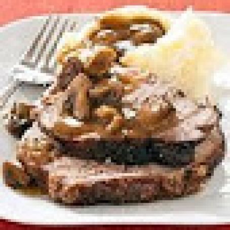 Pork Roast with Mushroom Gravy