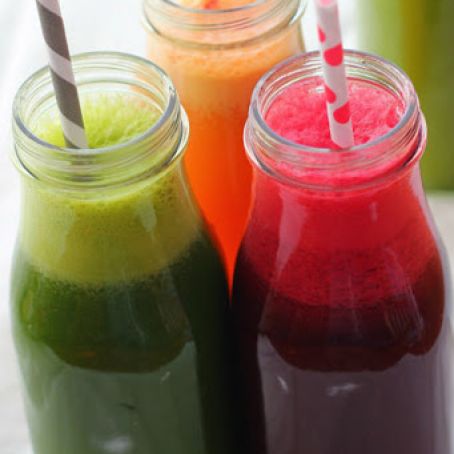 Beet, Grapefruit, and Green Juice