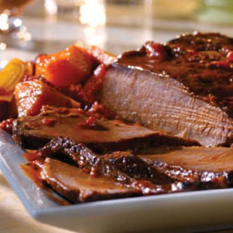 Holiday Brisket with Savory Onion Jus