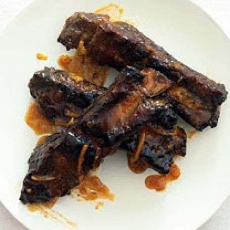 RIBS w/ORANGE AND SMKD PAPRIKA SAUCE
