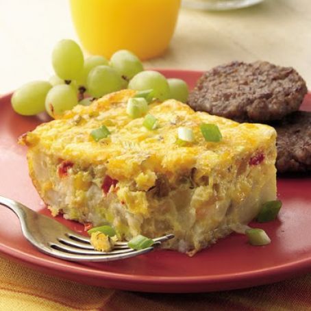 Green Chile, Egg and Potato Bake