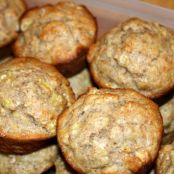 Whole Grain Banana Yogurt Oatmeal Muffins