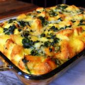 Make-Ahead Spinach & Cheese Strata