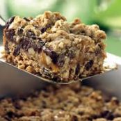 Chocolate Chip, Oats 'n Caramel Cookie Squares