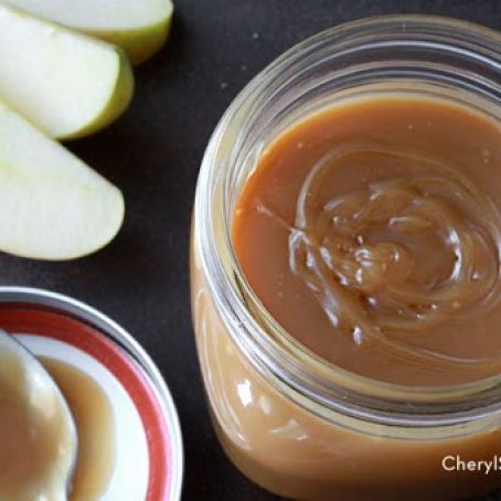 homemade butterscotch sauce topping