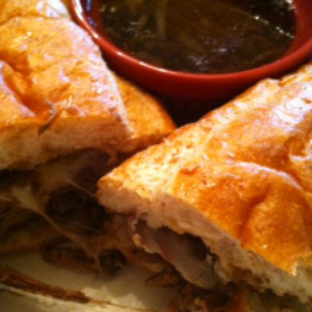 Crockpot French Dip Sandwiches
