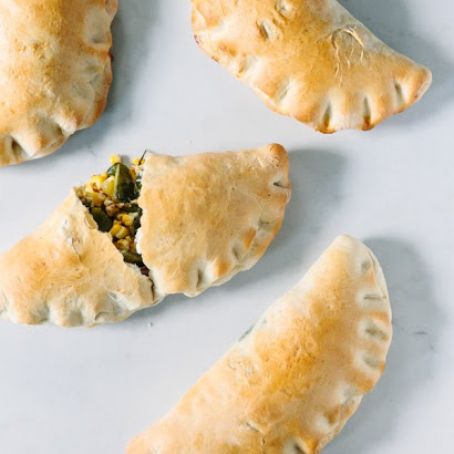Roasted Poblano & Corn Calzones