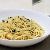 Pasta with garlic-butter